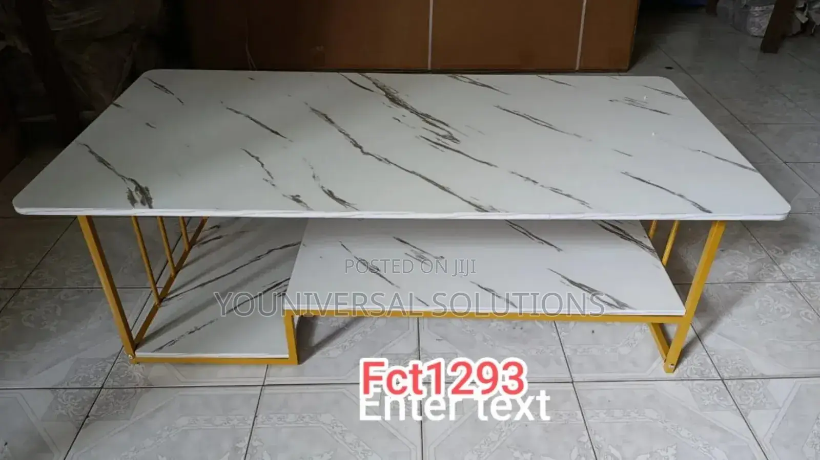 White Executive Marble Coffee Table