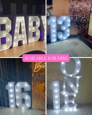Giant Marquee Letters for Hire – Light Up Event Décor