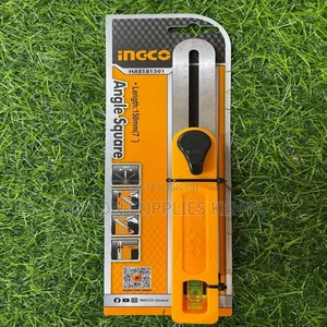 Ingco Angle Square Ruler Angle Rule With Level Bar 150mm Carpentry