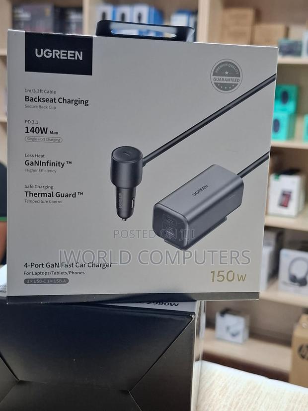 Ugreen 150w 4-Port Gan Fast Car Charger - main view