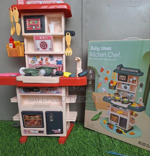 43 Pieces – Complete Set With Utensils, Pots, Pans, Cups Play Food