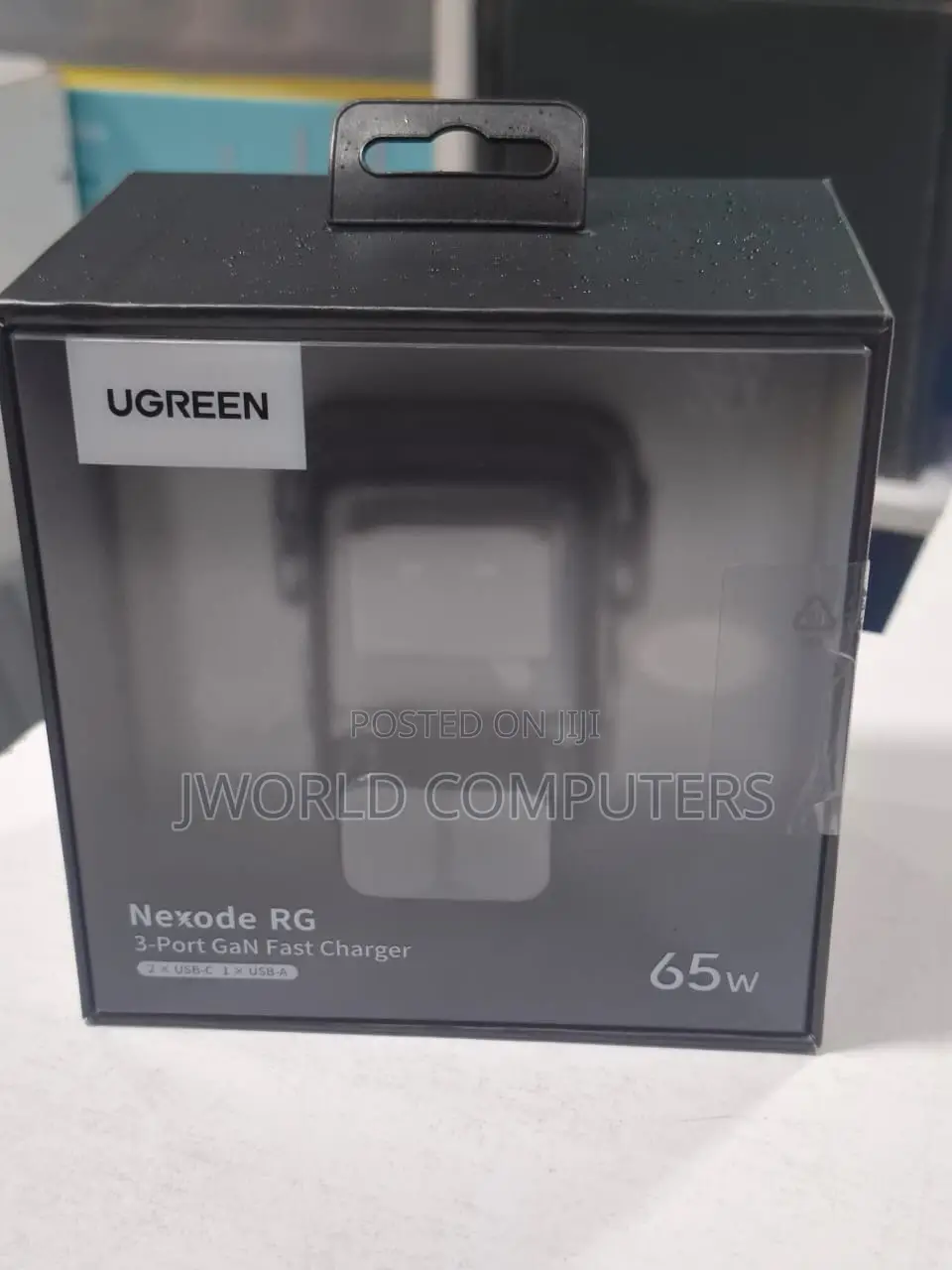 Ugreen Uno Robot 65w 3-Port Gan Fast Charger Uk Grey - Cd361