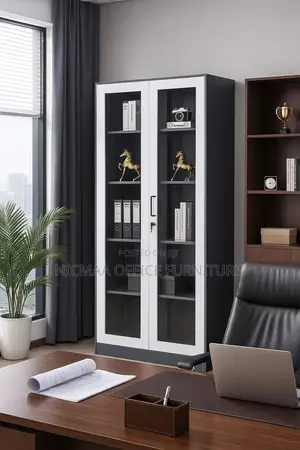 Secure Stylish Glass-Door Design Cabinet