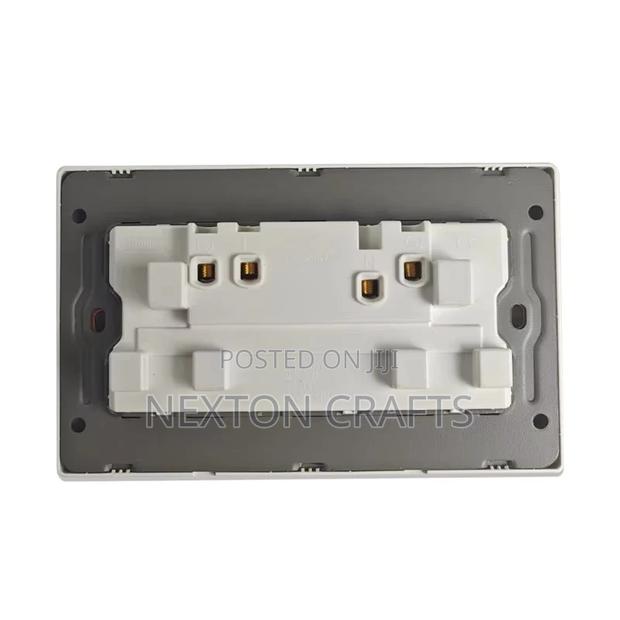 Gold Twin Electric Switch Wall Socket - thumbnail 2