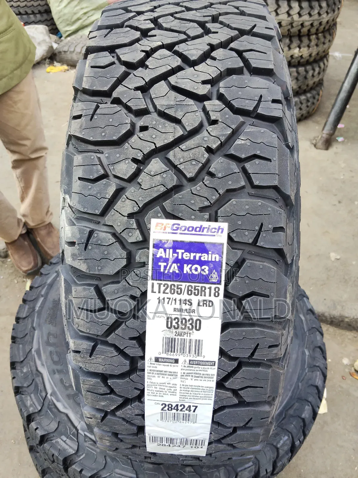 265/65r18 Bf Goodrich Tyre Ko3