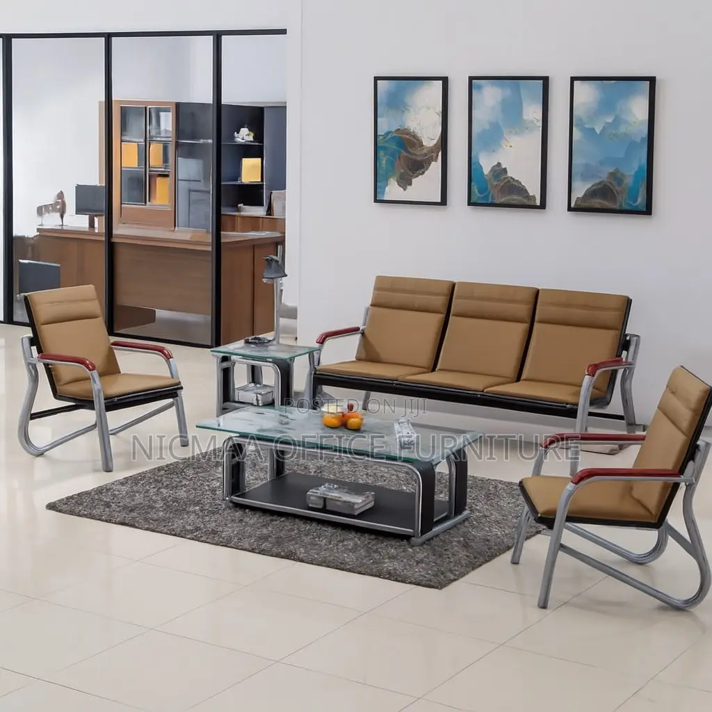 Stylish Comfort for Reception Waiting Areas Simple Sofa