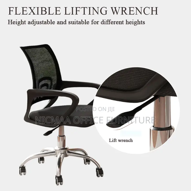 Breathable Support With Sleek Chrome Base Mesh Seat