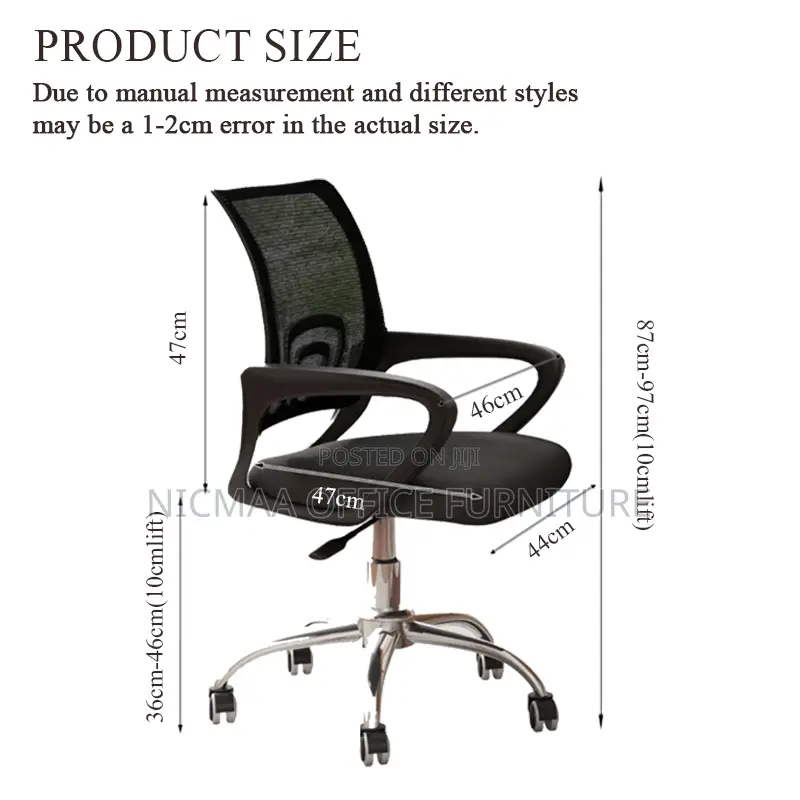 Breathable Support With Sleek Chrome Base Mesh Seat