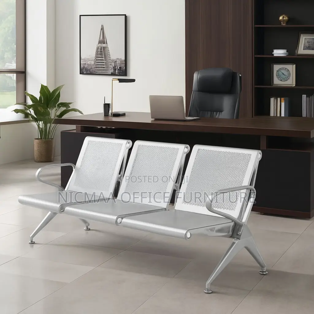 3-Link Durable Sleek for Public Spaces Waiting Bench