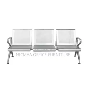3-Link Durable Sleek for Public Spaces Waiting Bench