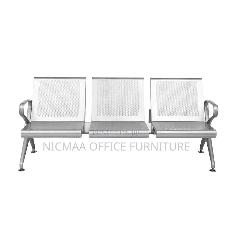 3-Link Durable Sleek for Public Spaces Waiting Bench