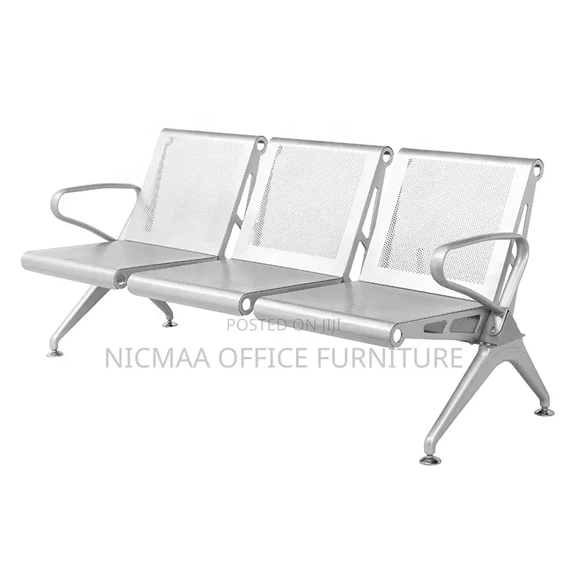 3-Link Durable Sleek for Public Spaces Waiting Bench