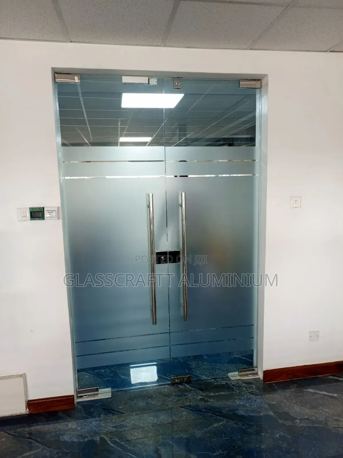 Framless Glass Double Door