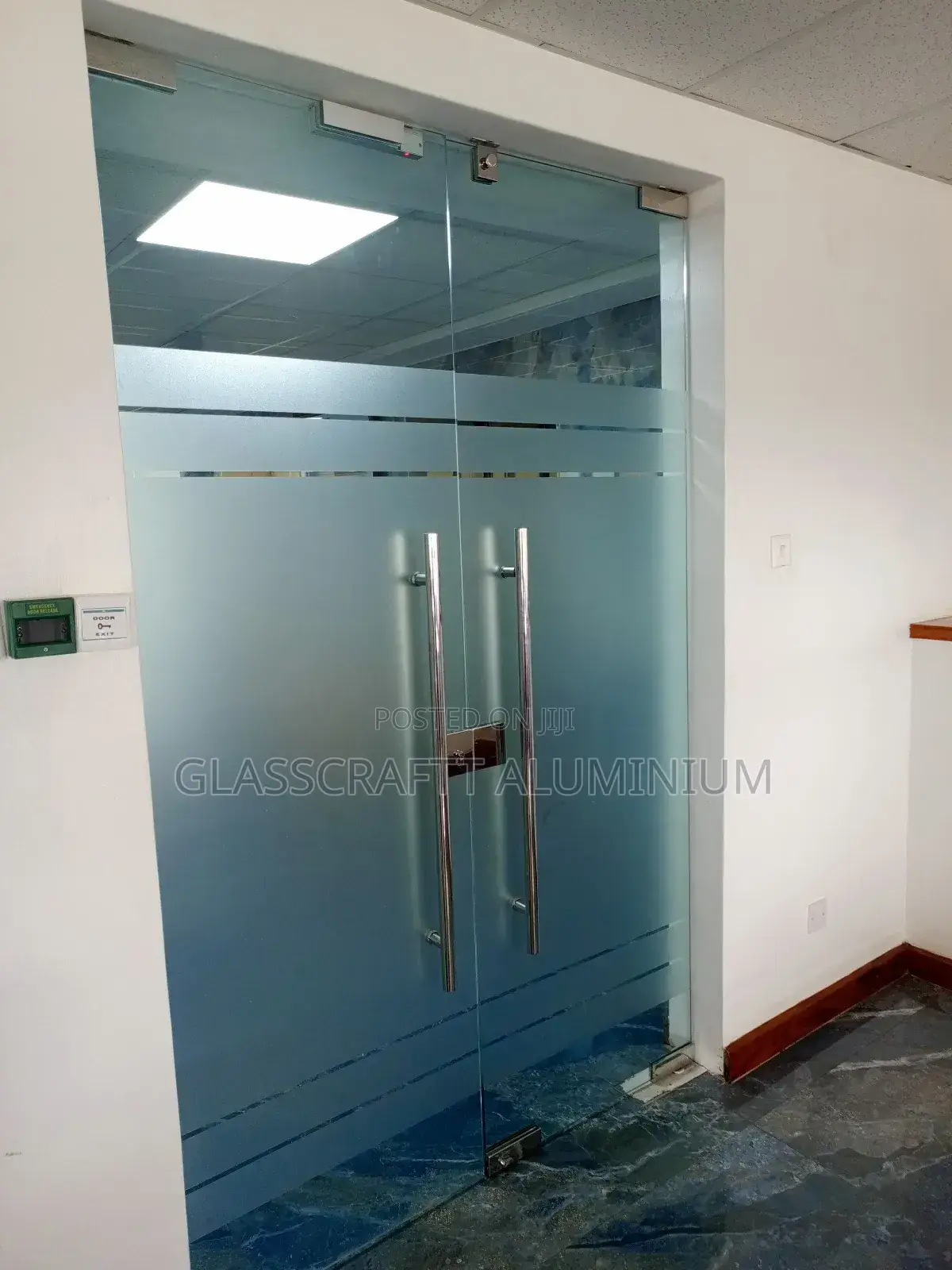 Framless Glass Double Door