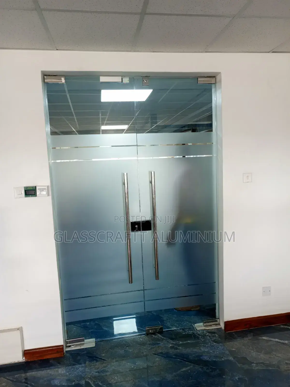 Framless Glass Double Door