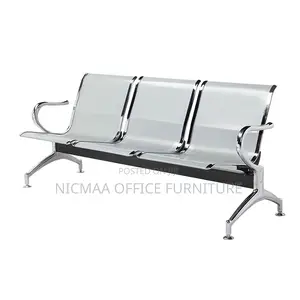 3-Seater Stainless Steel Waiting Bench