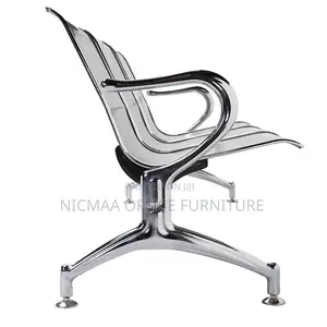 3-Seater Stainless Steel Waiting Bench