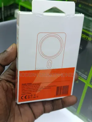 Tecno Wireless Power Bank, Ultra-Slim 5,000mah Magnetic Battery