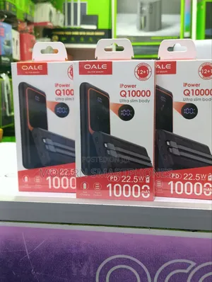 Oale 10000mah 22.5 Fast Charging With Inbuilt Cables