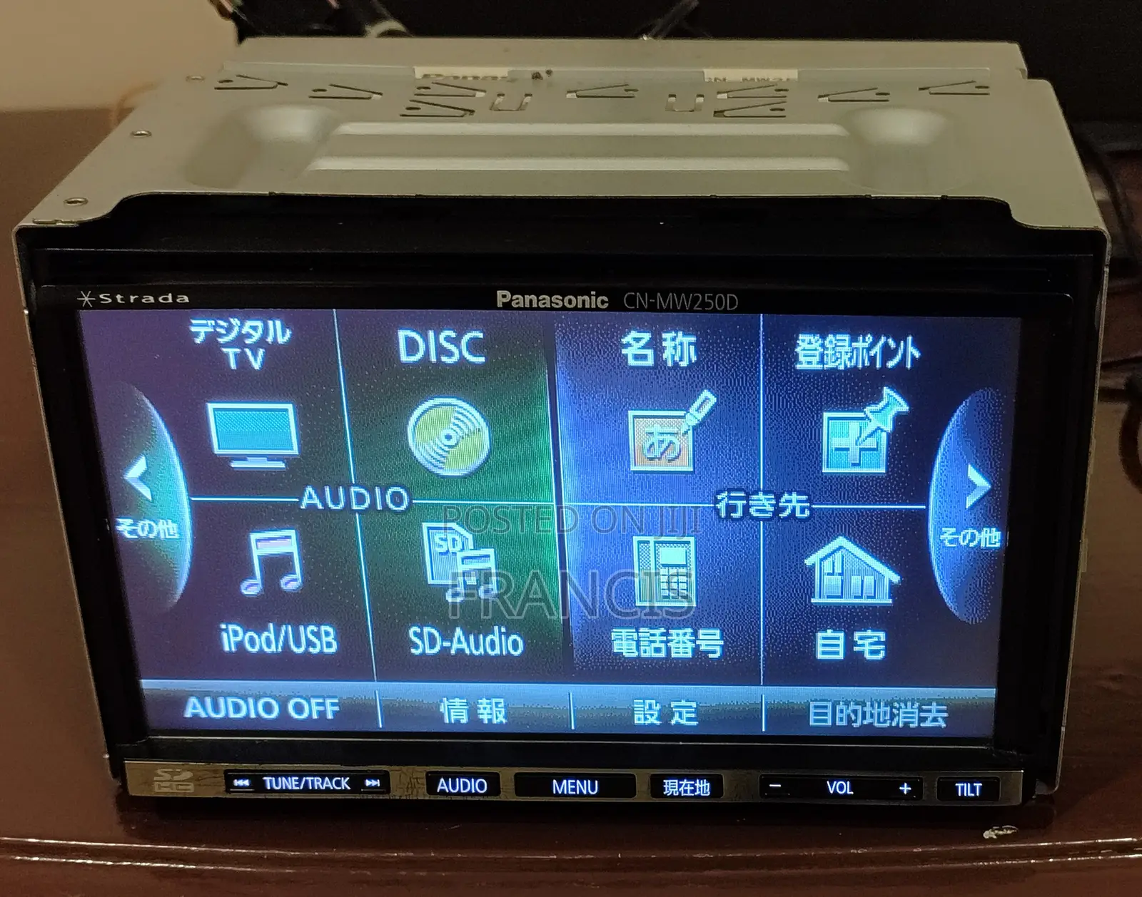 Car Radio Panasonic Strada Cn-Mw250d