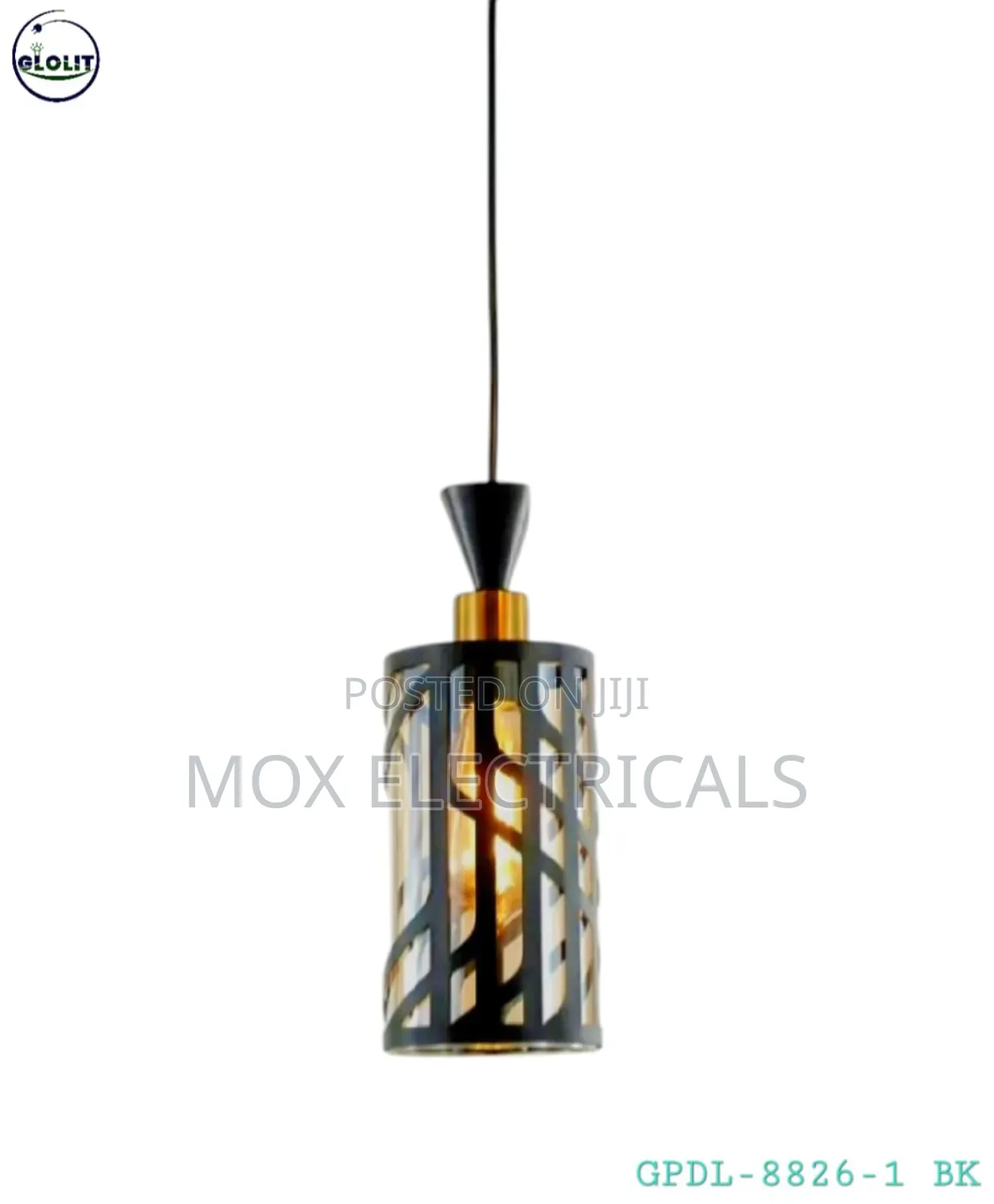 Glolit 8826-1bk Black Pedant Lights