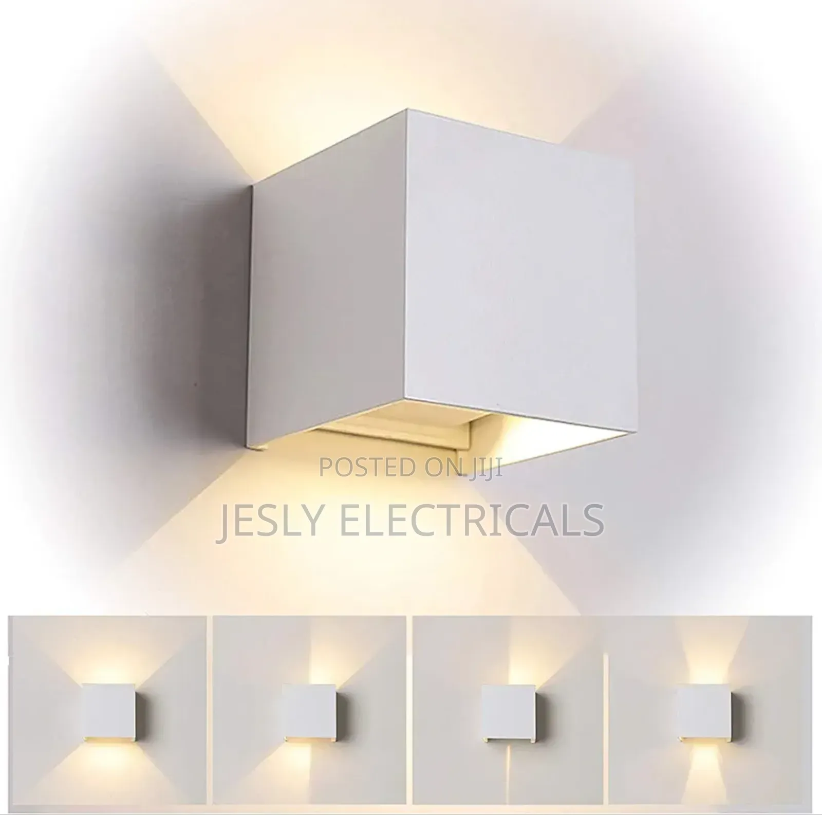 Led Wall Lamp, Cube With Adjustable Light Angle