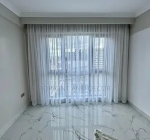Luxurious View Plain White Sheers for Air BNB