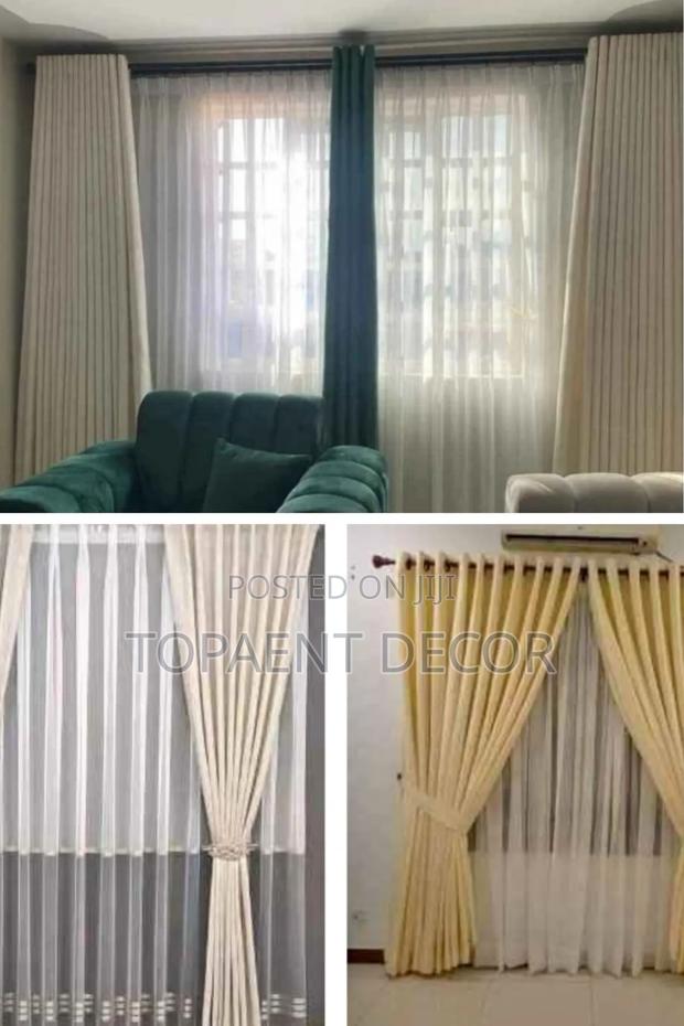 Soft Folds , Strong Impressions Window Colourful Curtains