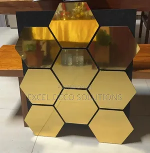 Modern Hexagon Mirrors for Unique Wall Decoration