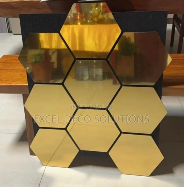 Modern Hexagon Mirrors for Unique Wall Decoration