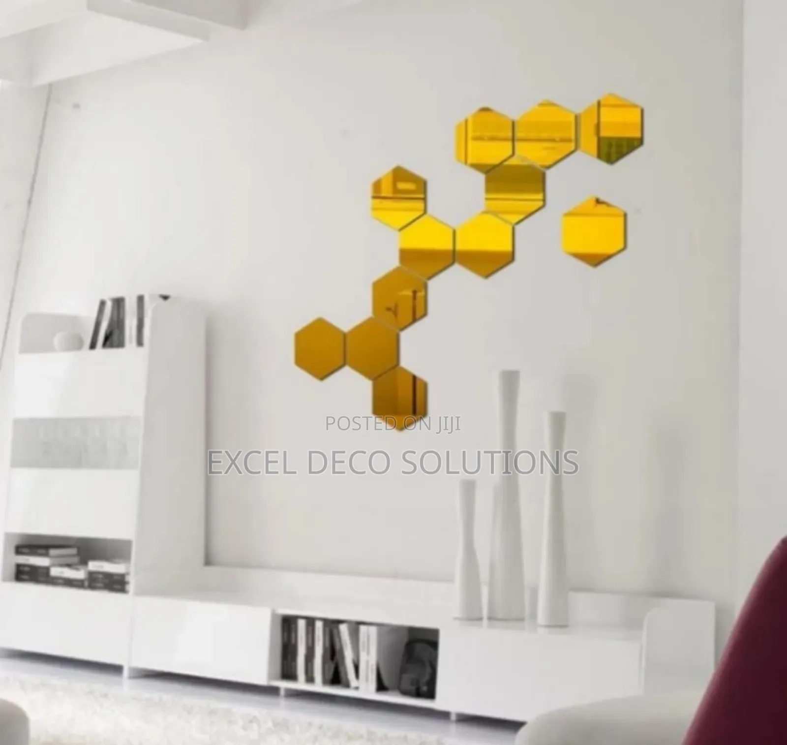 Trendy Hexagon Mirrors for a Modern Statement Wall 