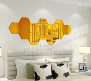 Beautiful Hexagon Wall Mirrors for Interior Designers Homeowners - thumbnail 2