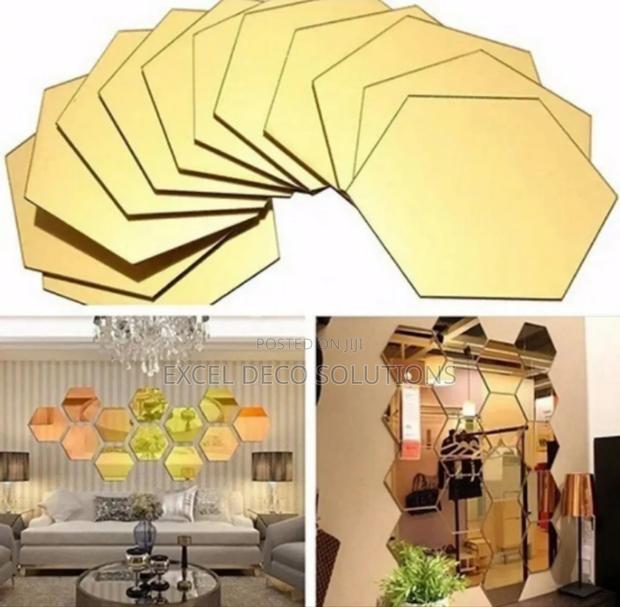 Hexagon Wall Mirrors for a Luxurious Spacious Look - main view