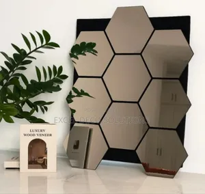 Elegant Hexagon Mirrors for Creative Wall Art Patterns