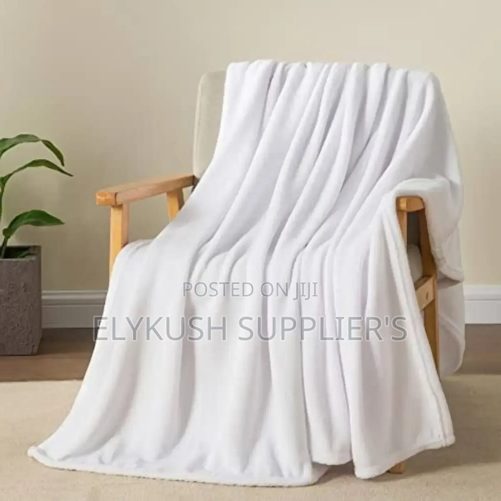 White Soft Fleece Blanket