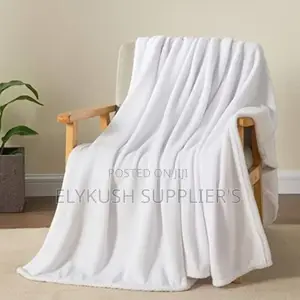 White Soft Fleece Blanket