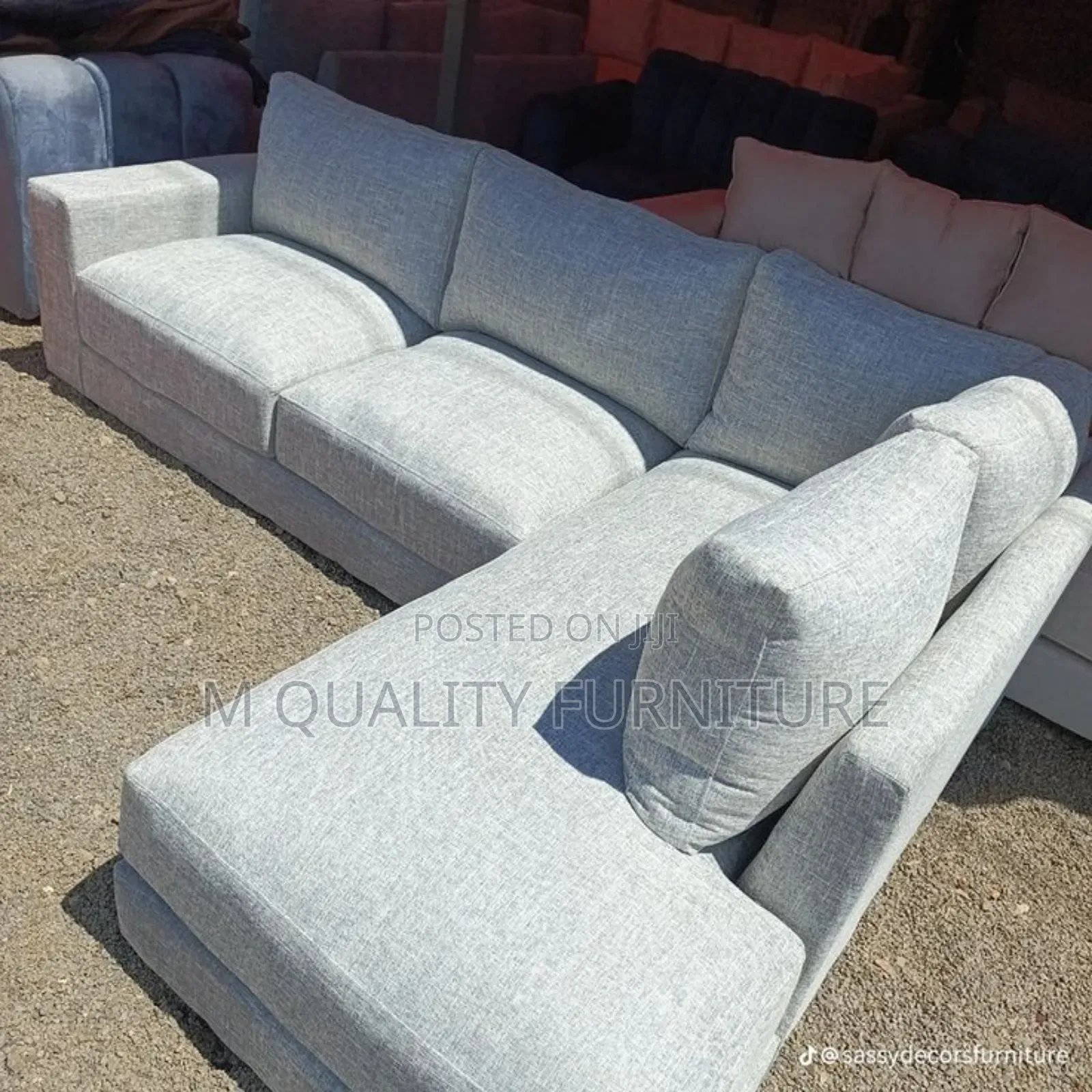 Modernized Premium Upholstery Fabric Sofa