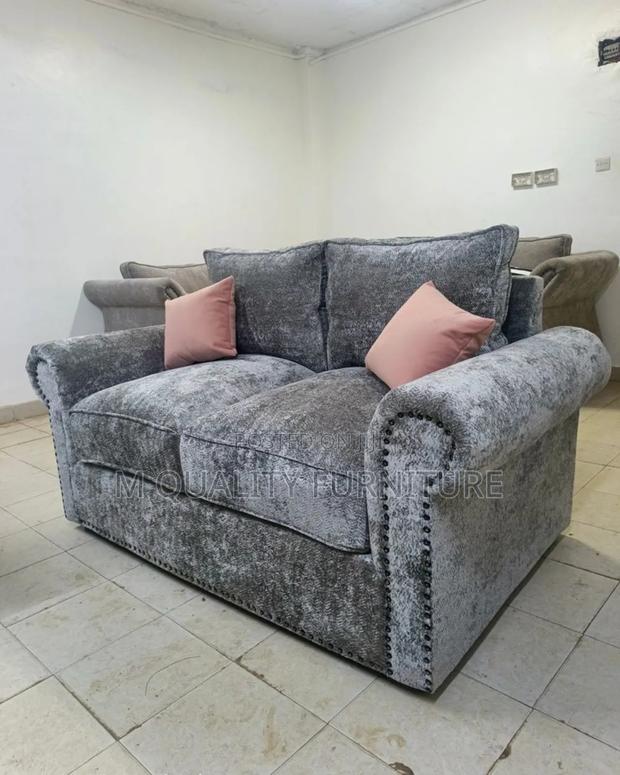 2 Seater Gray Modernized Sofas