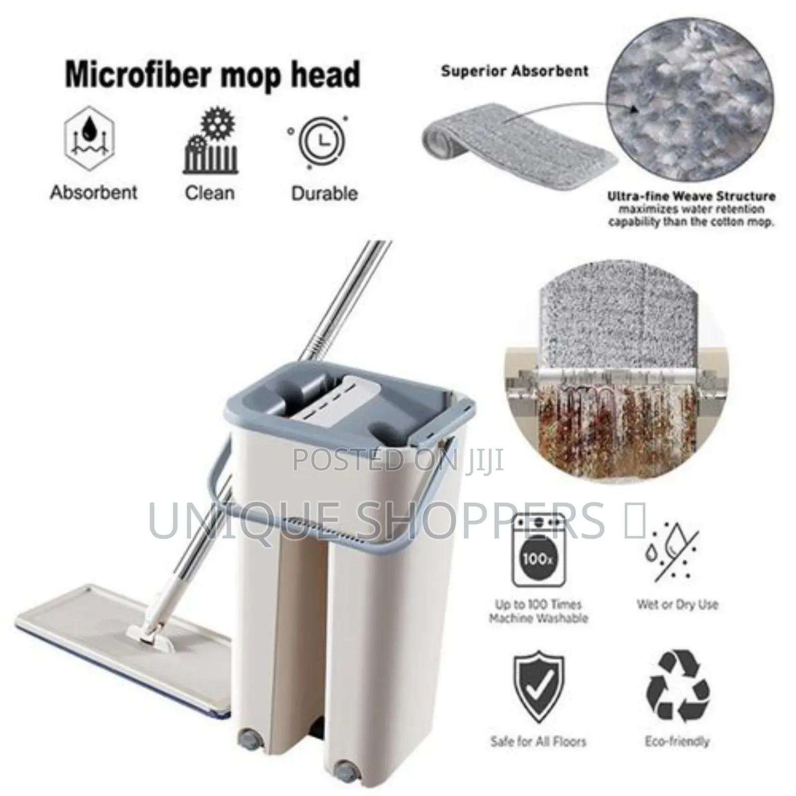 Magic Mop +Bucket With Extra Top Cloth