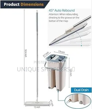Magic Mop +Bucket With Extra Top Cloth