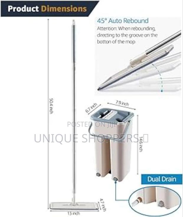 Magic Mop +Bucket With Extra Top Cloth - thumbnail 4