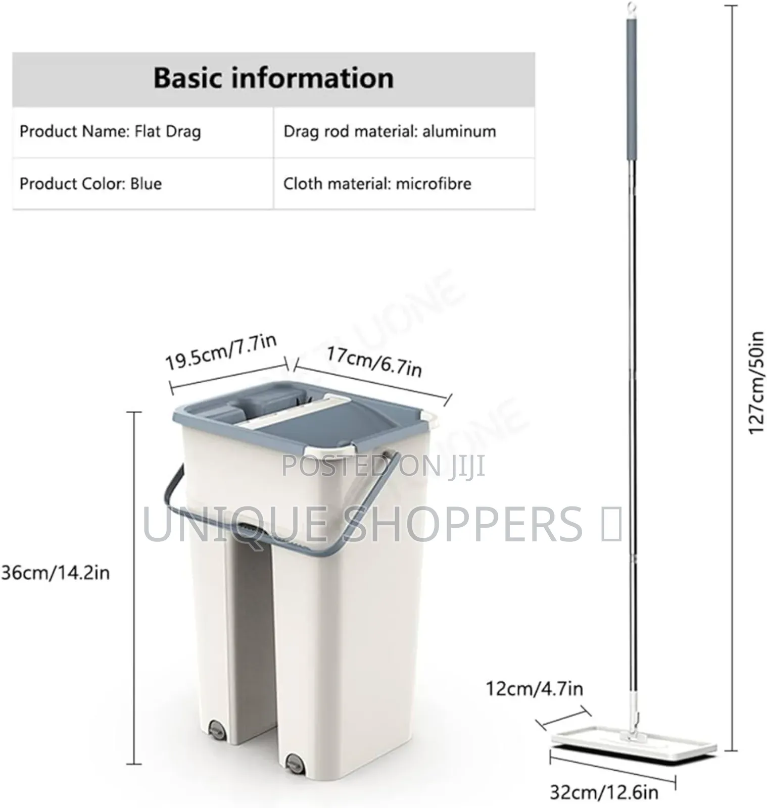 Magic Mop +Bucket With Extra Top Cloth