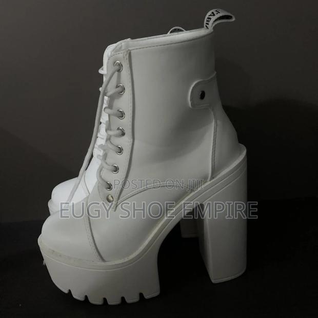 White Combat Boots - main view