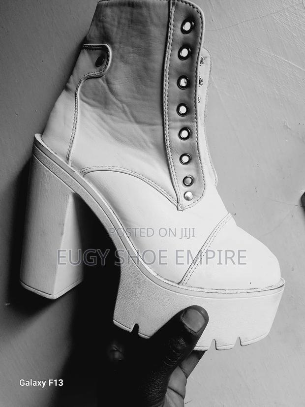 White Combat Boots - thumbnail 3