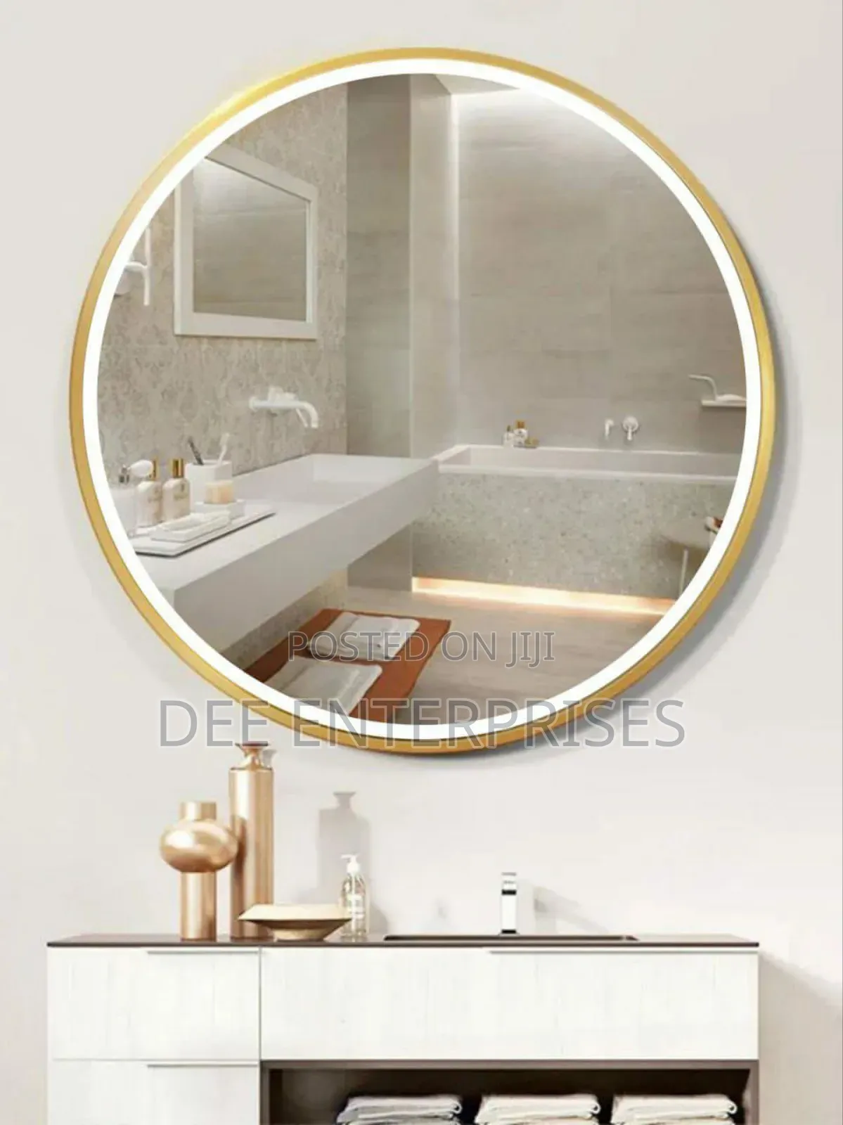 Huge 60*60cms Unbreakable Round Decor Mirrors