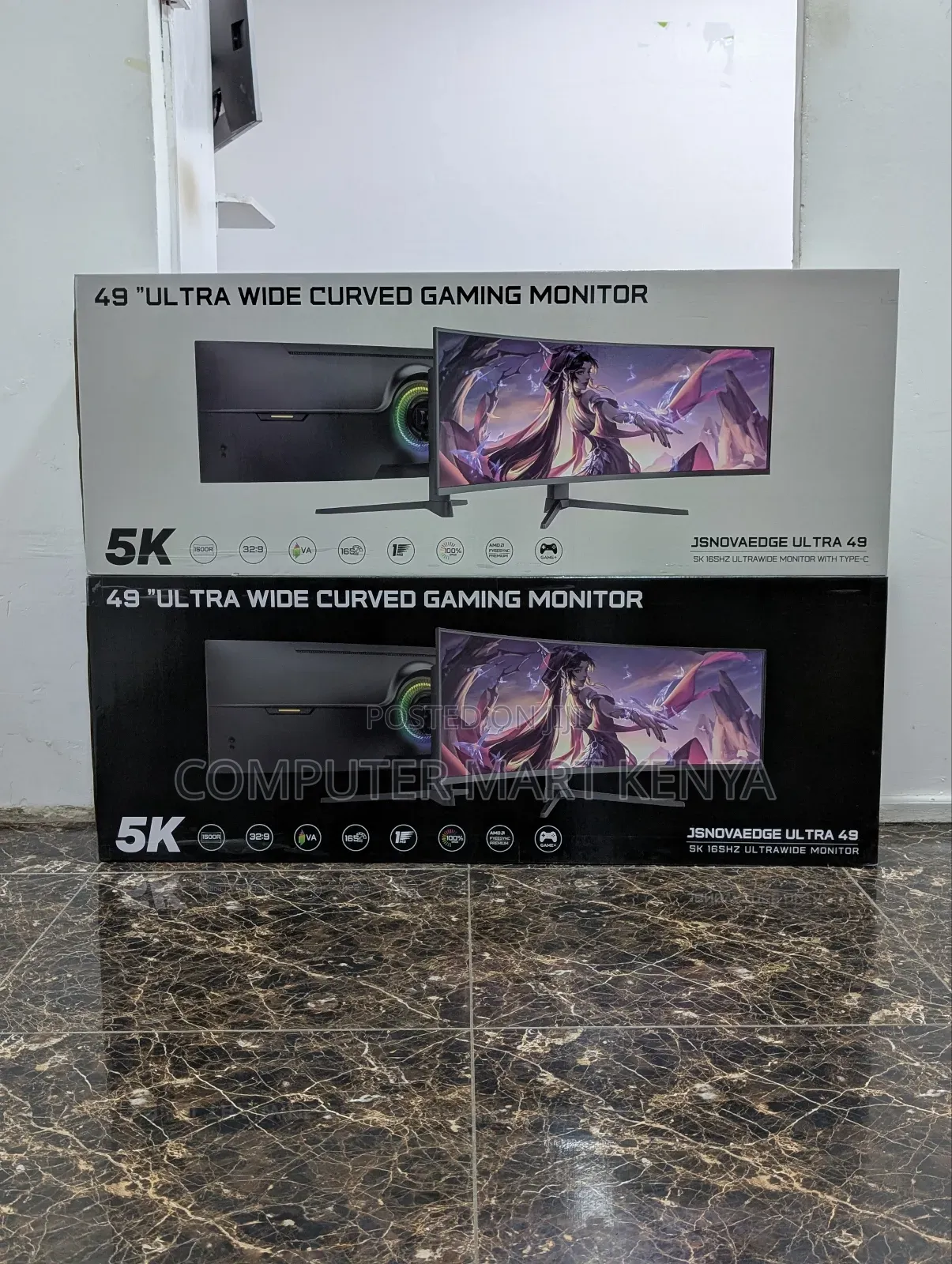 Jsnovaedge Ultra 49 Inch Ultrawide Curved Gaming Monitor