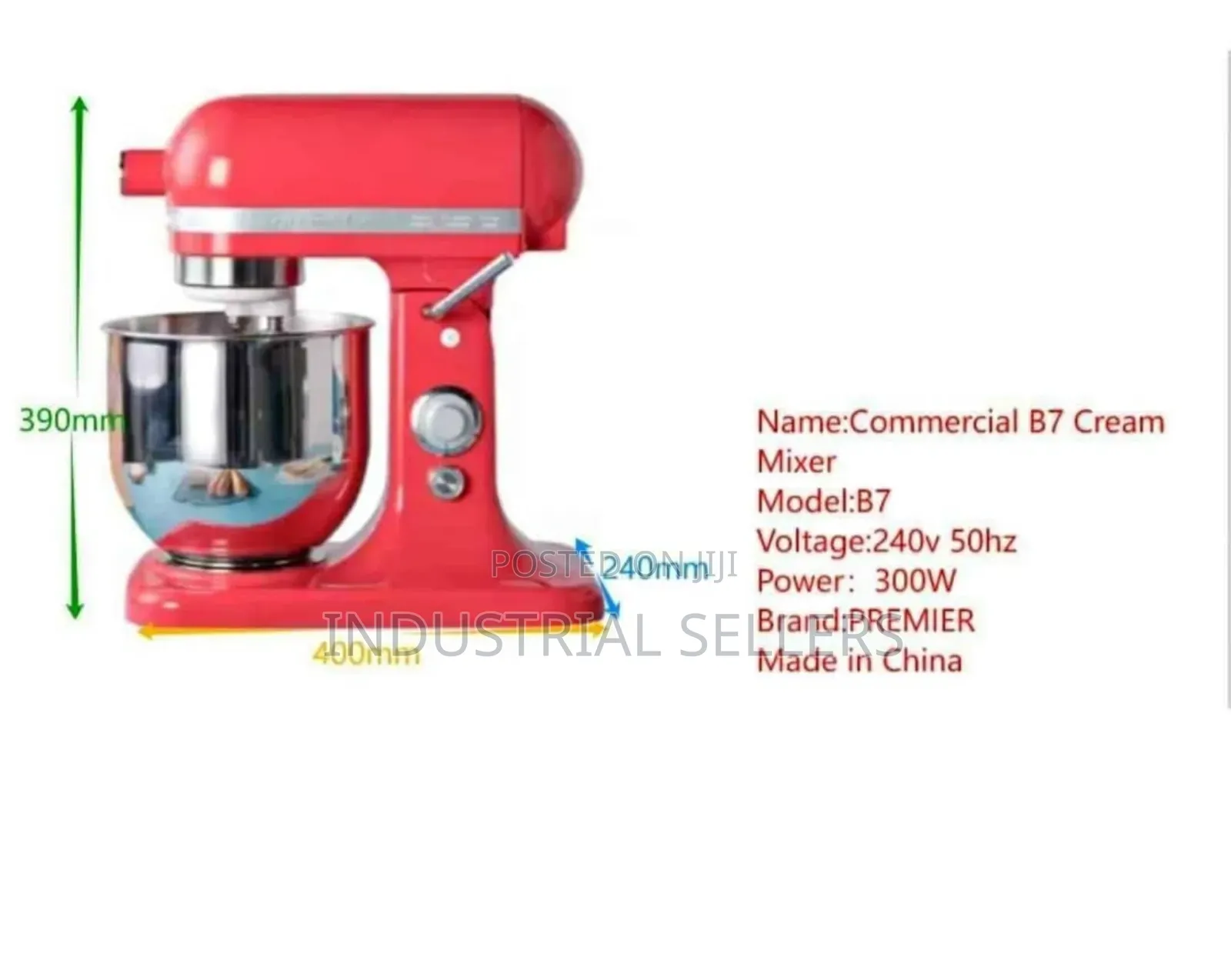 With Warranty Commercial B7 Cream Mixer