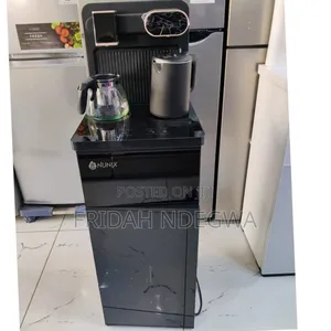 Black and Silver Nunix A1c Bottom Load Hot and Cold Water Dispenser