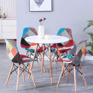 Eames Patchwork Dining Plastic Wooden Legs Chair's - thumbnail 2