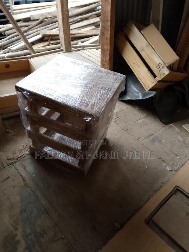 Pine Wood Stool - main view